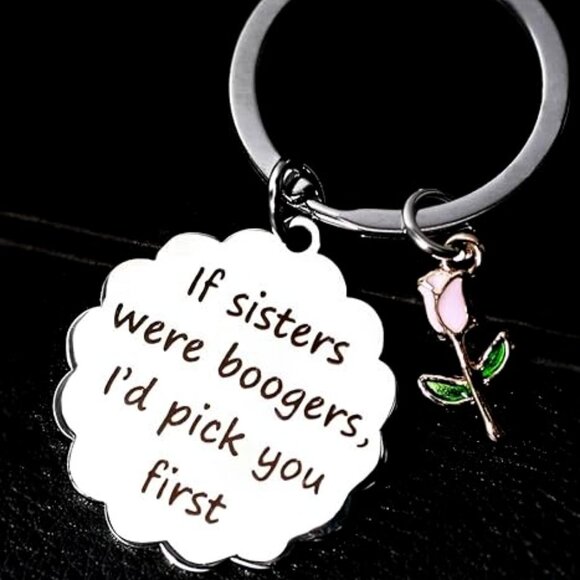 Bag Charm Key Chain💗If Sisters were Boogers🩷 - Picture 1 of 6